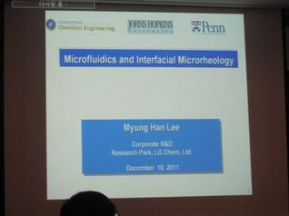 Seminar (Ph.d Myung Han Lee)