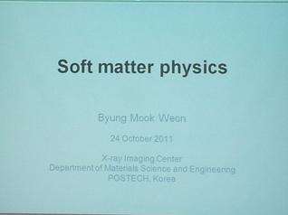 Seminar (Ph.d Byung Mook Weon)